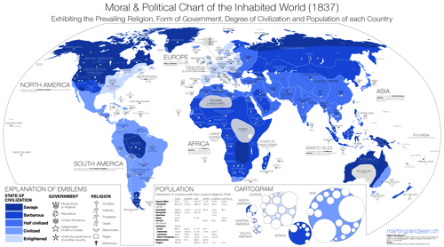 Représentations visuelles : cartographier les terres “barbares” de 1837 !