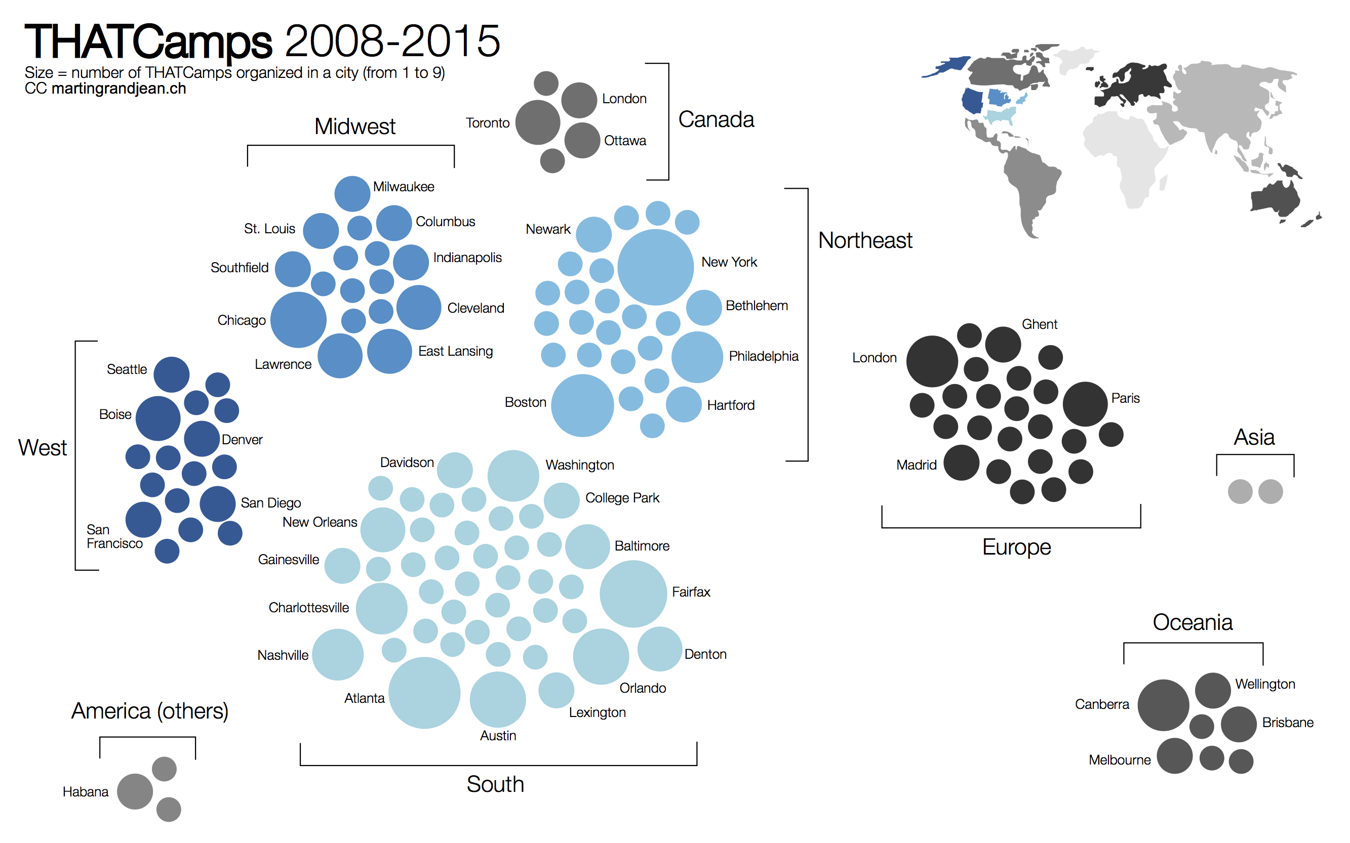 [Data Visualization] THATCamp geography